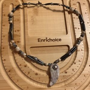 Stone and Hematite necklace
